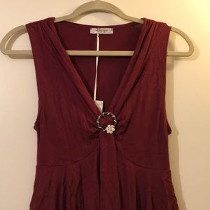 Vertical Paris sexy dress waterfall waist